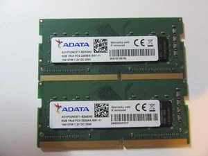 16 GB (2x8 GB) ADATA 1Rx8 PC4-3200AA-SA1-11, DDR4 RAM AO1P32NC8T1 # 303 - Imagen 1 de 2