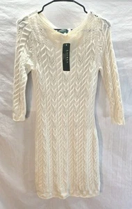 Lauren Ralph Lauren Women's PS Petite Small Cotton Wool Blend Sweater Dress New  - Picture 1 of 4