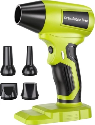 JHJQZCYG Schnurloser Laubbläser für Ryobi Akku Hochgeschwindigkeits Bürstenloser Motor