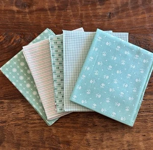 5 Fat Quarter Bundle Riley Blake "Prim”Lori Holt Seaglass Pack Quilt Cotton - Picture 1 of 1