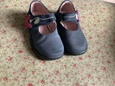 Stride Rite Bebé Niña Zapatos para Caminar Cuero Mary Jane Azul Marino 8W Foto 1 de 4