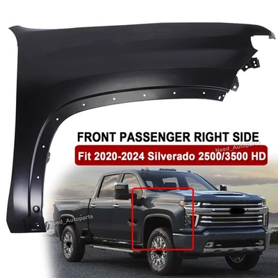 Fender Passenger Side RH For 2020-2025 Chevrolet Silverado 2500HD 3500HD - Image 1 of 4
