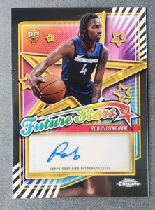 2024-25 Topps Chrome Future Stars Autographs Rob Dillingham - Picture 1 of 2
