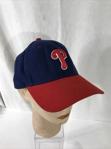 Gorra ajustable Philadelphia Phillies New Era MLB genuina azul roja - Imagen 1 de 12