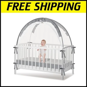 Lightweight Crib Tent with 360-Degree Protection - Cotton-Fresh Sleep Space - Picture 1 of 9