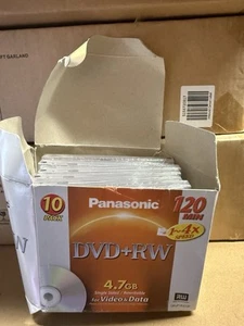 7 x Panasonic DVD+RW 120min 4.7GB Rewritable Discs – NEW & SEALED - Afbeelding 1 van 3