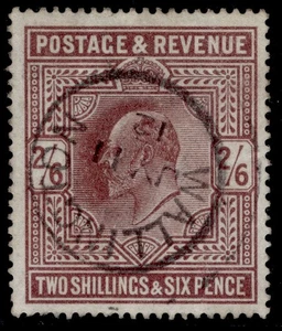 GB EDVII SG316 SPEC M50(2), 2s 6d dull reddish purple, FINE USED. Cat £200. CDS - Picture 1 of 1