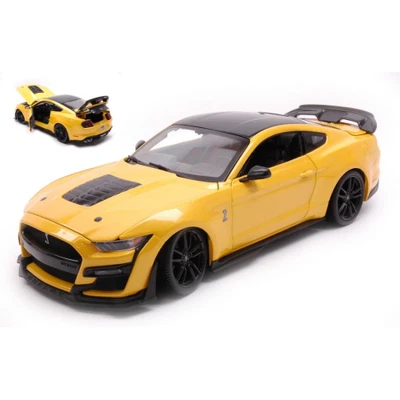 FORD MUSTANG SHELBY GT500 2020 YELLOW 1:18 Maisto Auto Stradali Nouveau modèle - Photo 1/3