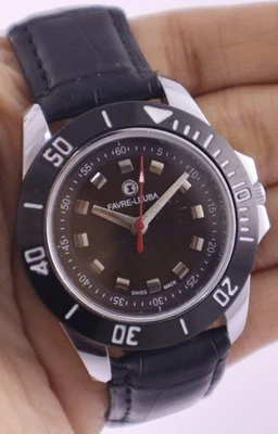 Beautiful Favre Leuba Men Hand-Winding Brown Dial Wristwatch "Keep Good Time" - image 1 of 4