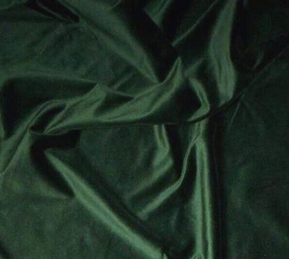Dunkelgrüner Samt Kleiderstoff  Stoff Basteln ca. 42 x 39 cm - Bild 1 von 1