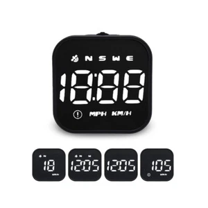GPS Speedometer Universal Car Motorcycle HUD MPH Digital Display Overspeed Alarm - Picture 1 of 10