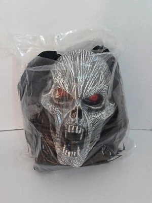 Disfraz de Halloween Esqueleto de Sangre Niños Grandes 10-12 Bata con Capucha Máscara Iluminar Ojos Foto 1 de 4