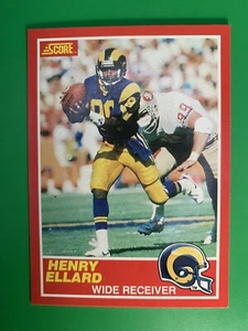1989 Score Henry Ellard #137 Los Angeles Rams - Picture 1 of 2