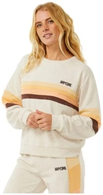 Rip Curl Surf Revival Pannelled Sweatshirt -Oatmeal Marle - Bild 1 von 2