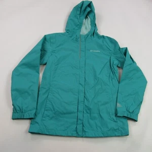 Columbia Jacket Girls XL Green Full Zip Long Sleeve Shell Lightweight - Picture 1 of 12