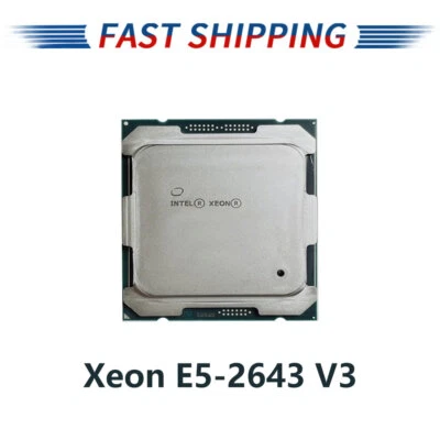 Intel Xeon E5-2643 V3 3.4GHz 6-Core 20MB L3 Cache LGA 2011-3 CPU Processor SR204 - Image 1 of 4