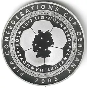 Silbermedaille FIFA Confederations Cup Deutschland 2005 - Bild 1 von 2