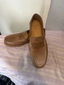 Loake Men's Chestnut Leather Plymouth Loafers Fit F Shoes Authentic - Picture 1 of 7