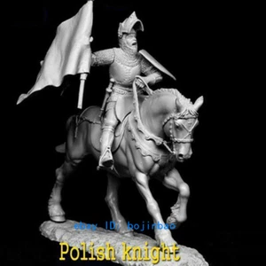 1/32 Figura de Caballero Polaco Estatua Sin Pintar Kits Modelo de Resina Sin Montar Nuevo - Imagen 1 de 3