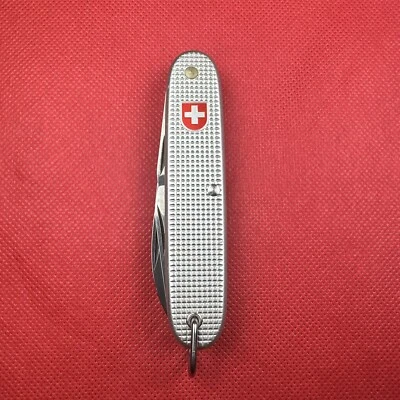 Bonita navaja suiza Alox Wenger Soldier’s, 1998, grabada en hoja Foto 1 de 4