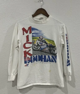 VINTAGE Mick Doohan Shirt Adult Medium White Honda FIM 500CC World Championship - Foto 1 di 10