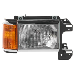 Fits F-SERIES 87-91 HEAD LAMP RH, Assembly, Halogen, w/ Side Marker Lamp, w/ Chr - Picture 1 of 9