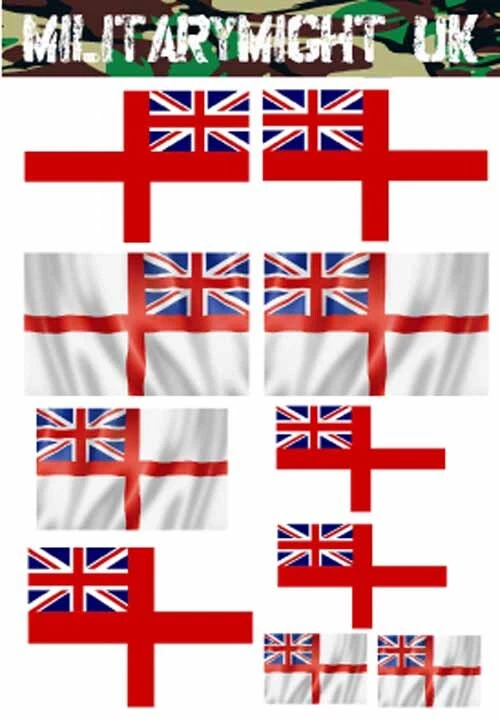 1/32 - 1/35 SCALE FIGURES FLAGS UK ROYAL NAVY DIORAMA MODEL TANK