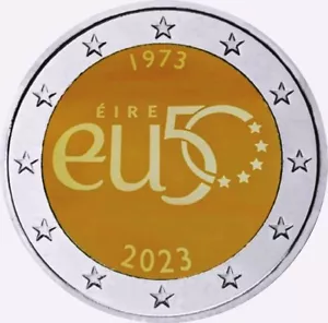 Irland 2 Euro 2023 bfr. - 50 Jahre EU - bankfrisch - Bild 1 von 2