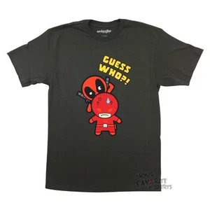 Deadpool Daredevil Guess Who!? Kawaii Marvel Comics lizenziertes T-Shirt Erwachsene - Bild 1 von 1