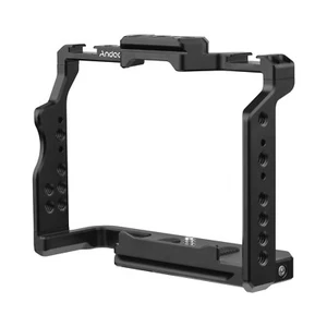 Andoer Camera Cage Aluminum Alloy Video Cage for Sony A7IV/ A7III/ A7II/ A7R III - Picture 1 of 9