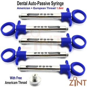 Juego de 5 jeringas autoaspirantes azul dentista 1,8 ml juego de anestesia profesional - Imagen 1 de 4