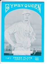 2011 Topps Gypsy Queen 336 Dominic Brown Cyan Printing Plate 1/1 Phillies