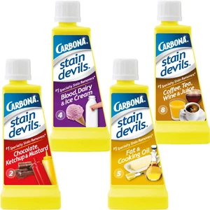 Carbona Liquid Stain Devil Food Clean up Combo Set | Smacchiatore per Coaguli - Foto 1 di 7