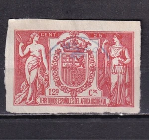 1905 - España - Africa Occidental - Fiscal - Galvez 53 - 25 c sin numeracion - Imagen 1 de 2