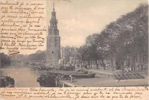 CPA PAYS BAS AMSTERDAM MONTALBANTOREN (dos non divisé) - Picture 1 of 1