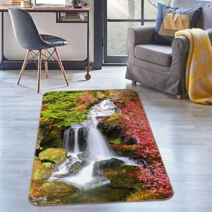 3D Trees Waterfall NAO8231 Game Rug Mat Elegant Photo Carpet Mat Fay - Bild 1 von 5