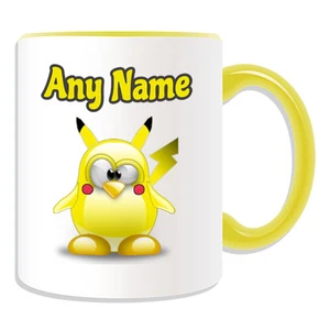 Personalised Gift Pikachu Mug Money Box Cup Funny Novelty Penguin Cartoon Anime - Picture 1 of 21