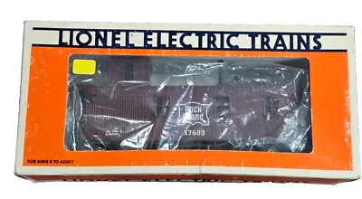 Lionel 6-17603 O Gauge Rock Island 1986 Woodside Lighted Caboose LN - Image 1 of 2