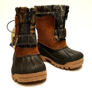 NEW OZARK TRAIL Mossy Oak Toddler Boys Size 6 Leather Camo Boots Temp Rated -5F - Picture 1 of 10