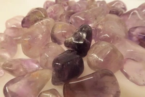 TUMBLED POLISHED AMETHYST - 1/2 LB Lots - Natural Crystals - Picture 1 of 4