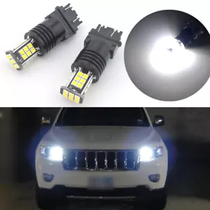 2x HID White 24-SMD LED for 2011-2013 Jeep Grand Cherokee Daytime Running Lights - Picture 1 of 11