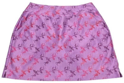 Nike Skort Mujer (M 8-10) Dri Fit UV Golf Tenis Pickleball Estampado Fénix Forrado Foto 1 de 4