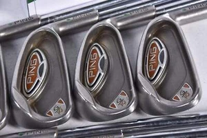 Ping G10 Irons / 3-PW / Green Dot / Regular Flex Ping Steel Shafts - Picture 1 of 7