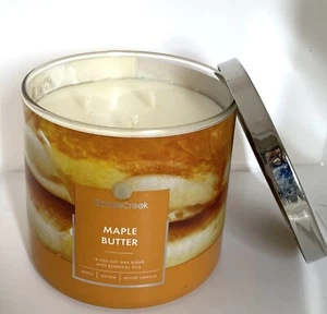 GOOSE CREEK 3-Wick Scented Candle MAPLE BUTTER fragrance 14.5 oz