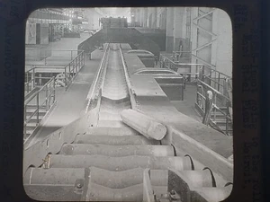 Vtg 1920s Keystone Glass Slide - Ford Plant Steel Ingots Rollers, Detroit, Mich. - Picture 1 of 2
