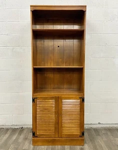 Vintage Ethan Allen Heirloom Custom Room Plan Maple Nutmeg Hutch Cabinet - Picture 1 of 12