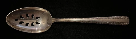 Sterling Silver Flatware - Towle Candlelight Pierced Serving Spoon Cover