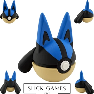 #0448 Lucario Poke Ball | Impreso en 3D | Colección Poke Ball, Fan Art Pokémon - Imagen 1 de 6