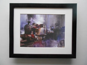 David Weston Steam Train print 'The Barclay At Merthyr Vale' FRAMED - Picture 1 of 2