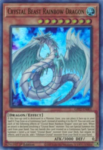 Yugioh! Crystal Beast Rainbow Dragon - GFP2-EN001 - Ultra Rare - 1st Edition Nea - Picture 1 of 1